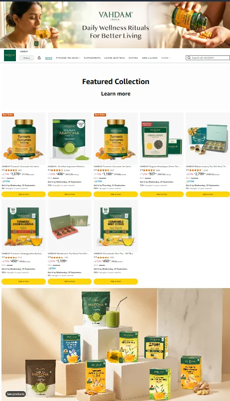 Rebuilt Amazon brand store